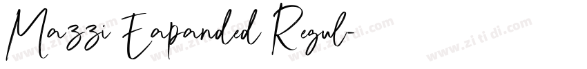Mazzi Eapanded Regul字体转换